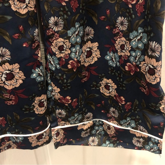 Nanette Lepore Satin Floral PJ XL - Picture 3 of 6